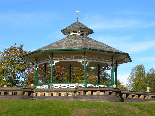 The bandstand in Greenhead Park