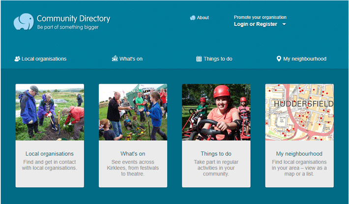 Screenshot of Community Directory