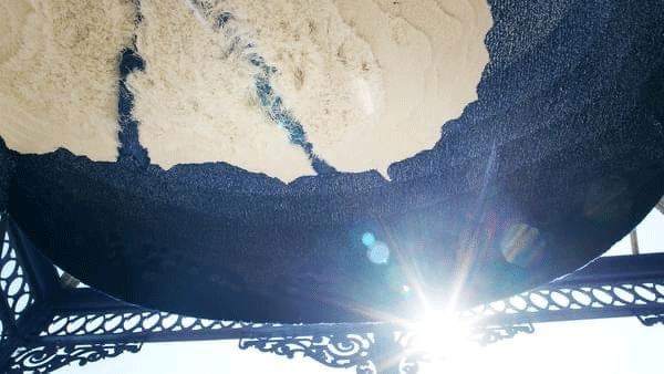 Section of sculpting a continent artwork