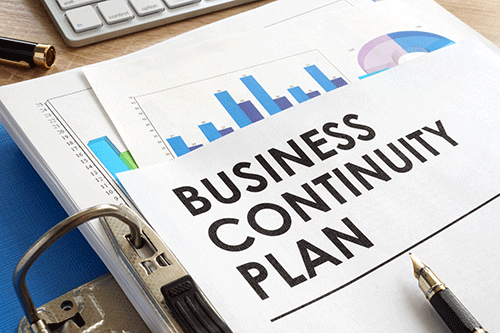 Business continuity plan frontispiece