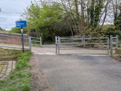 New designed Access barrier at Huddersfield Broad Canal.