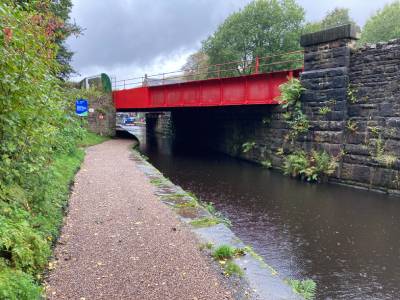 Flat, accessible tarmac path.