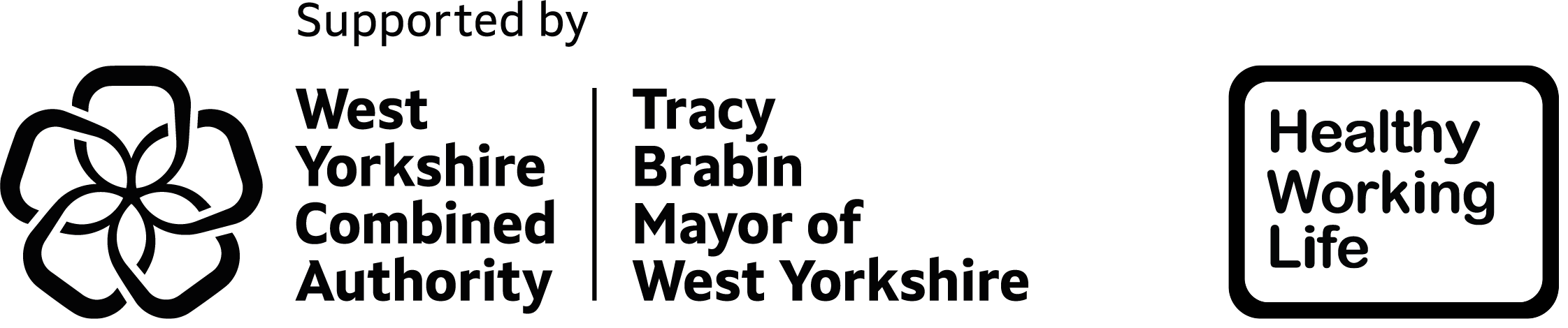 Mayor of West Yorkshire healthy work life logo