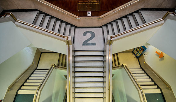 Huddersfield Art Gallery interior staircase