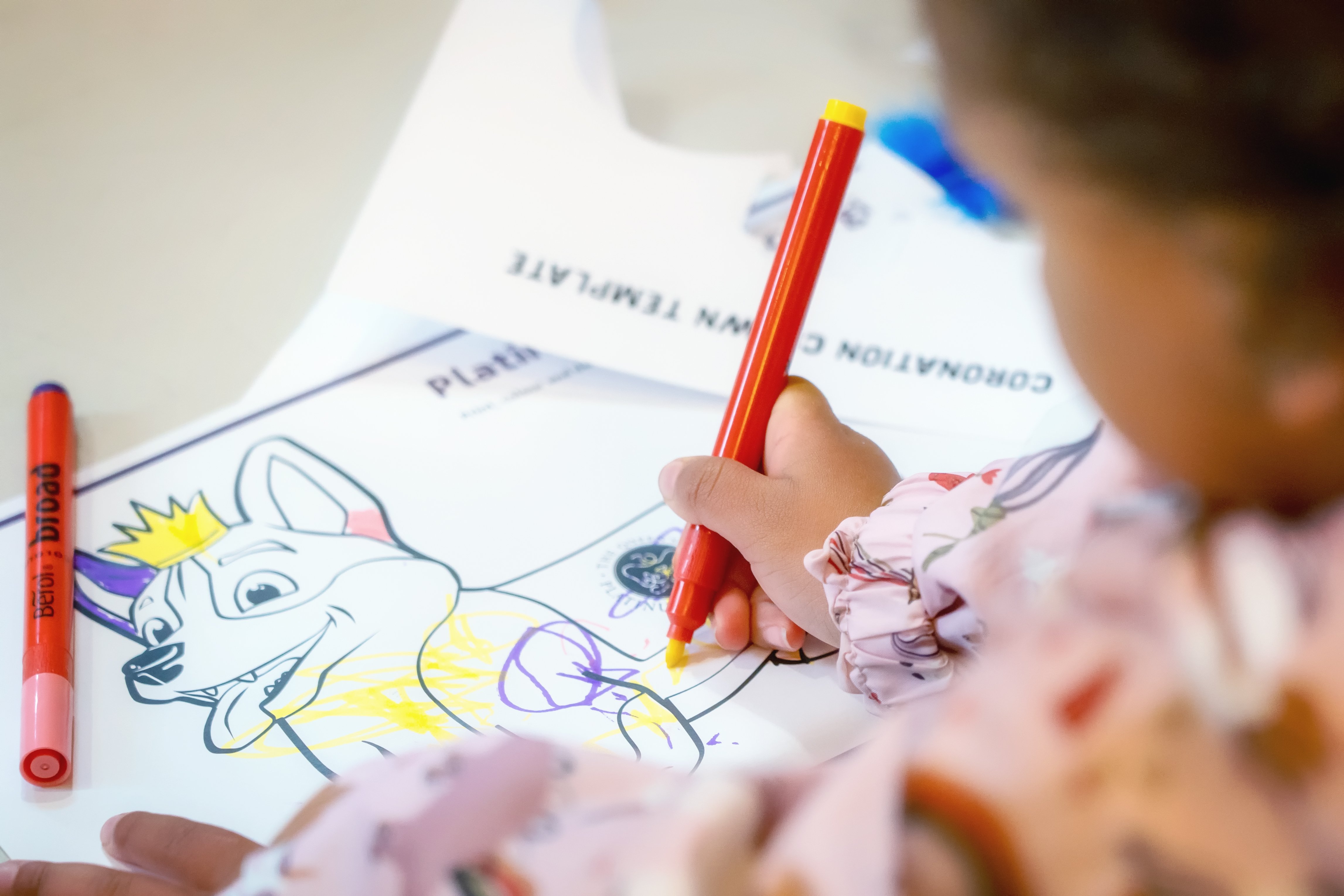 A child drawing