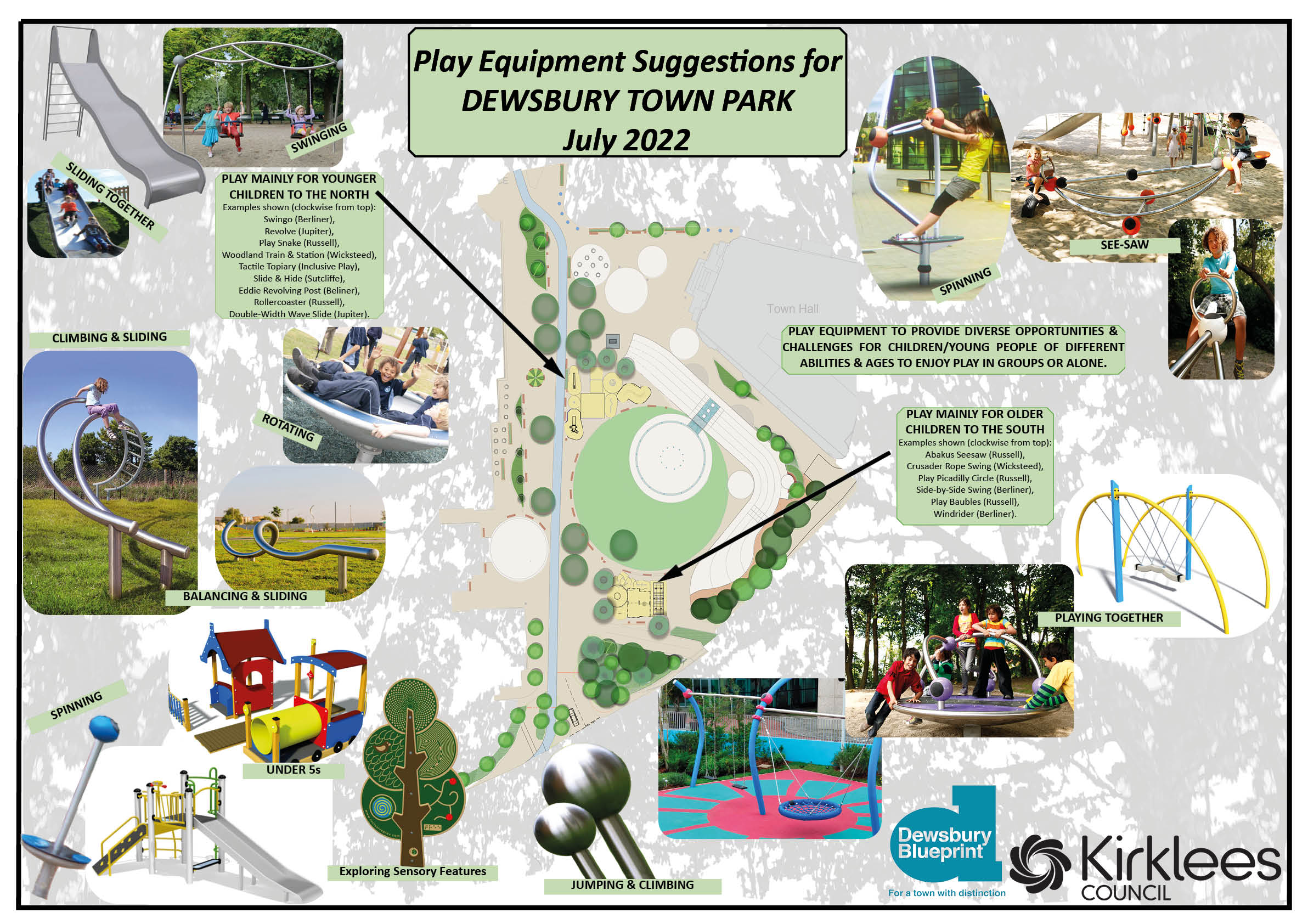 Dewsbury Town Park play equipment