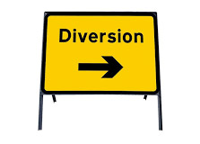 Diversion sign