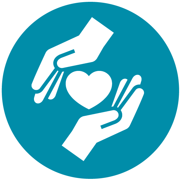 Icon of two children holding hands