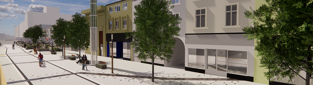 Artist impression of how New Street will look