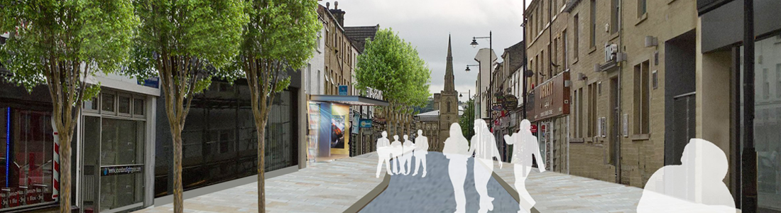 Proposed 3D render of Kingsgate town center