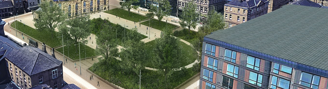 Arial view of st peters gardens and area