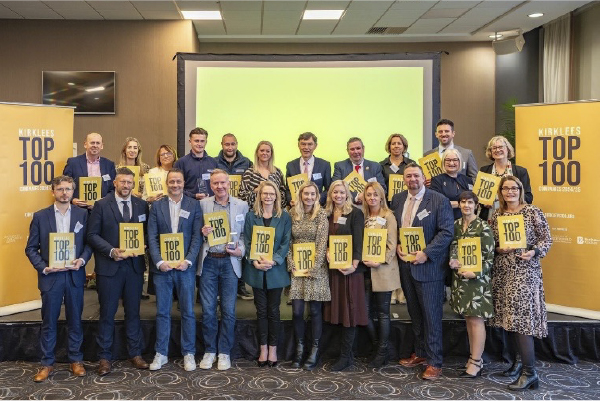 A group of people stood together at Kirklees Top 100