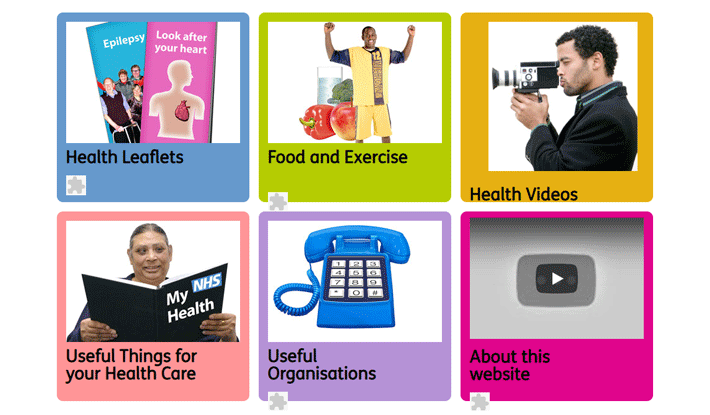 Easy health: Health leaflets, food and exercise, health videos, useful things for your healthcare and useful organisations