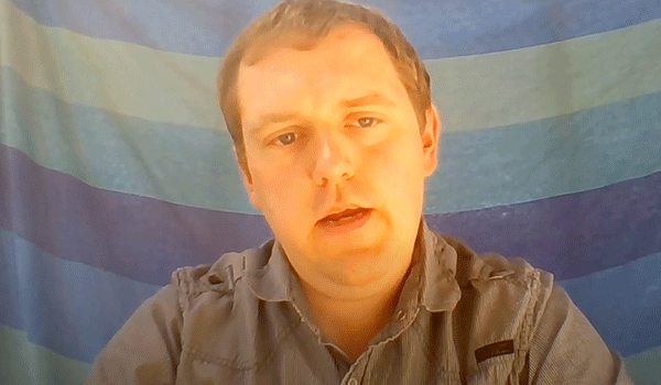 Man looking at the camera