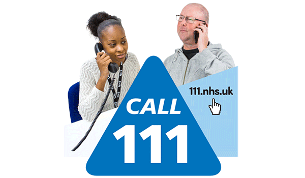 Two people using the phone