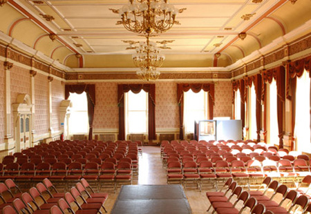Main auditorium at Batley Town Hall