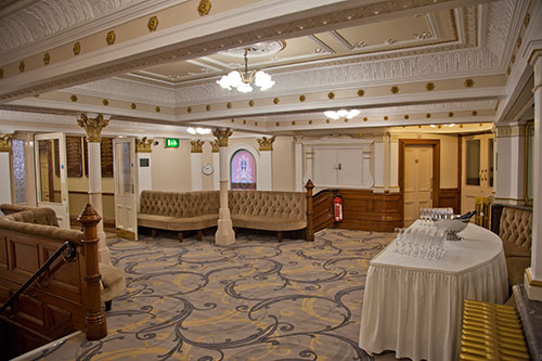 Crush room at Huddersfield Town Hall