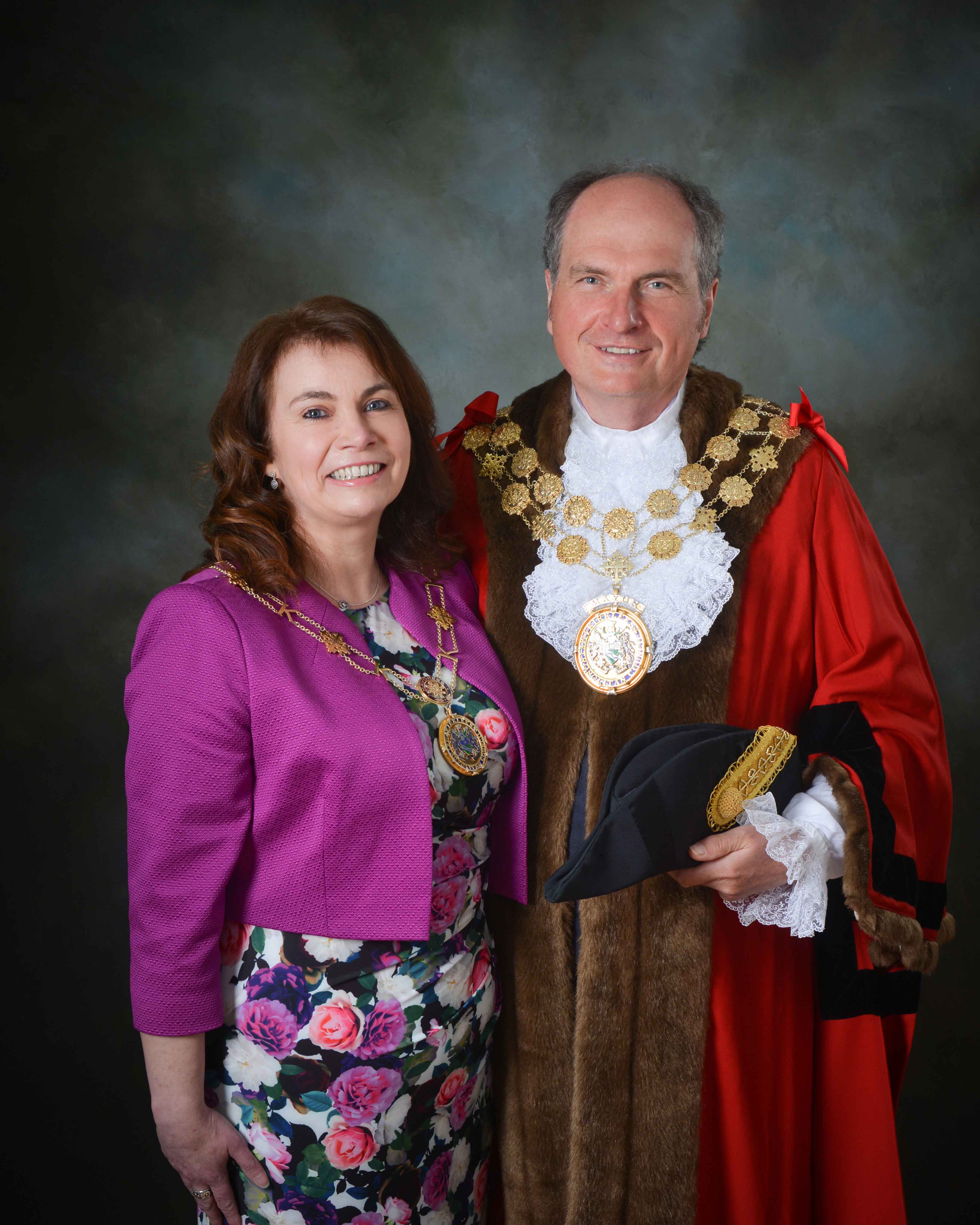 The Mayor and Mayoress of Kirklees, Councillor Nigel Patrick and Judith Patrick