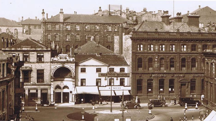 Old photograph of Midland Bank