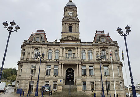 Dewsbury Town Hall exterior